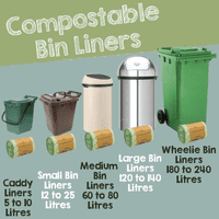 Heavy-Duty Biodegradable & Compostable Bin Liner Bags | 40 to 80 Litre