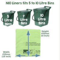 Heavy-Duty Biodegradable & Compostable Bin Liner Bags | 40 to 80 Litre