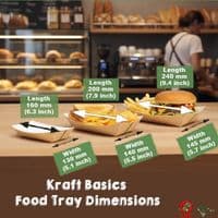 Kraft Basics Compostable & Recyclable Food Trays