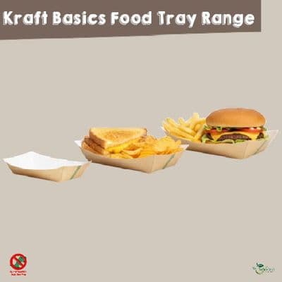 Kraft Basics Compostable & Recyclable Food Trays