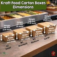 Kraft Biodegradable Compostable Sandwich & Cake Boxes | Leakproof & Eco-Friendly