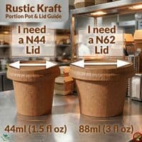 Kraft Compostable Food Portion Pots (Box of 2,000) | Eco-Friendly Paperboard Sample & Dip Cups | Plastic-Free Sauce Containers