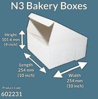 Large Cardboard Compostable Folding Cake Boxes 10x10