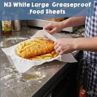 Large Compostable Greaseproof Food Wrapping Sheets | 16x12