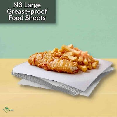 Large Compostable Greaseproof Food Wrapping Sheets | 16 x 12