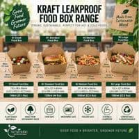 Large StrEAT Food Biodegradable Compostable Food Container Boxes | 8 x 6