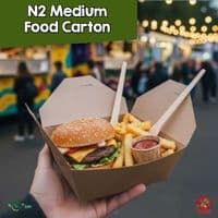 Leakproof Kraft Takeaway Boxes | Compostable & Grease-Resistant Food Cartons