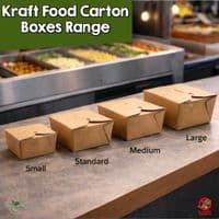 Leakproof Kraft Takeaway Boxes | Compostable & Grease-Resistant Food Cartons | Bulk