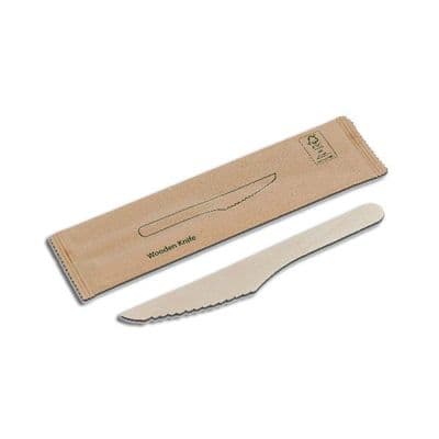N1 Biodegradable Disposable Wrapped Wooden Knives 8