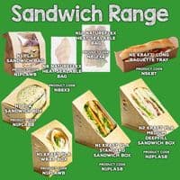 N1 Bulk Standard Biodegradable Compostable Disposable Salad, Deli & Cake Boxes x 300