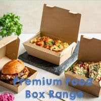 N1 Bulk Standard Premium Cardboard Biodegradable Compostable Food Boxes x 300