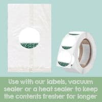 N1 Cardboard Compostable Heat Seal Bags & Mini Cake Boards 150 x 100mm x 100