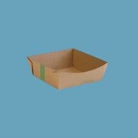 N1 Cardboard Standard Biodegradable Compostable Burger Food Trays x 45