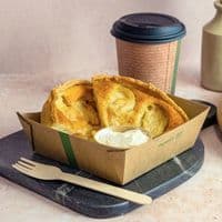 N1 Cardboard Standard Biodegradable Compostable Burger Food Trays x 45