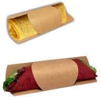 N1 Cardboard Tortilla Wrap & Crepe Sleeve 9x4