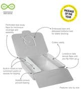 N1 Folia Standard Sugarcane Biodegradable Compostable Food Containers 36oz x 50