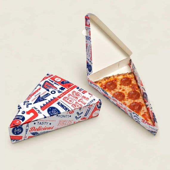 N1 Freshco Compostable Pizza Slice Tray & Lid | Pack of 50