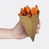 N1 Kraft Biodegradable & Compostable Chip & Snack Cones 24oz | Eco-Friendly | Pack of 100