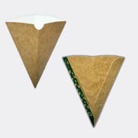N1 Kraft Biodegradable & Compostable Chip & Snack Cones 24oz | Eco-Friendly | Pack of 100