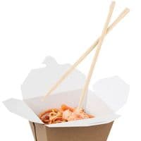 N1 Kraft Compostable Biodegradable Noodle Rice Wok Food Boxes x 50