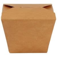 N1 Kraft Compostable Biodegradable Noodle Rice Wok Food Boxes x 50