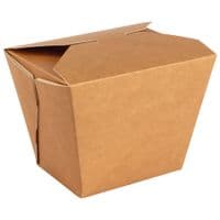 N1 Kraft Compostable Biodegradable Noodle Rice Wok Food Boxes x 50