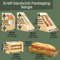 N1 Kraft PLA Compostable Biodegradable Muffin Cake Boxes