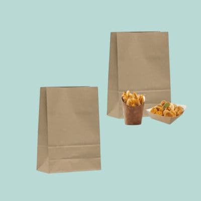 N1 Premium Standard Biodegradable Compostable Disposable Paper Bags 13x7