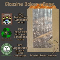 N1 Rustic Biodegradable Compostable Baguette Bags 14x4
