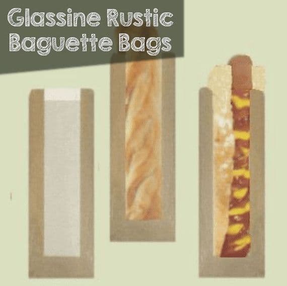 N1 Rustic Biodegradable Compostable Baguette Bags 14x4