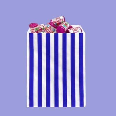 N1 Standard Blue Candy Biodegradable Compostable Sweet Treat Bags 7x5