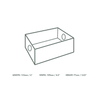 N1 Standard Compostable Sandwich Platter Inserts 6x4