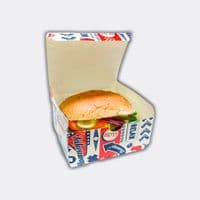 N1 Standard Freshco Compostable Biodegradable Burger Boxes 667ml x 50
