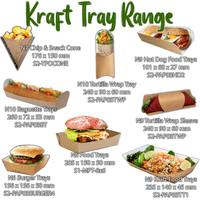 N1 Standard Freshco Compostable Biodegradable Burger Boxes 667ml x 50