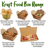 N1 Standard Freshco Compostable Biodegradable Burger Boxes 667ml x 50