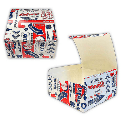 N1 Standard Freshco Compostable Biodegradable Burger Boxes 667ml x 50