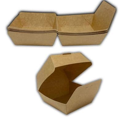 N1 Standard Kraft Biodegradable Compostable Takeaway Burger Boxes 4