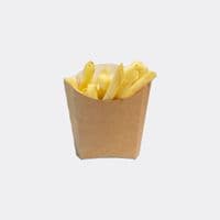 N1 Standard Kraft Compostable Biodegradable Chips & Fries Scoop Boxes 13oz x 100