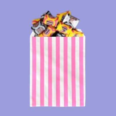 N1 Standard Pink Candy Biodegradable Compostable Sweet Treat Bags 7x5