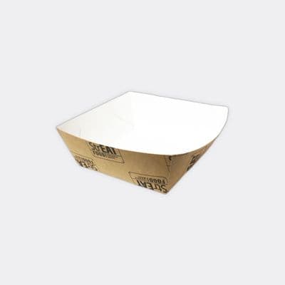 N1 Standard StrEAT Biodegradable Compostable Burger Trays 7