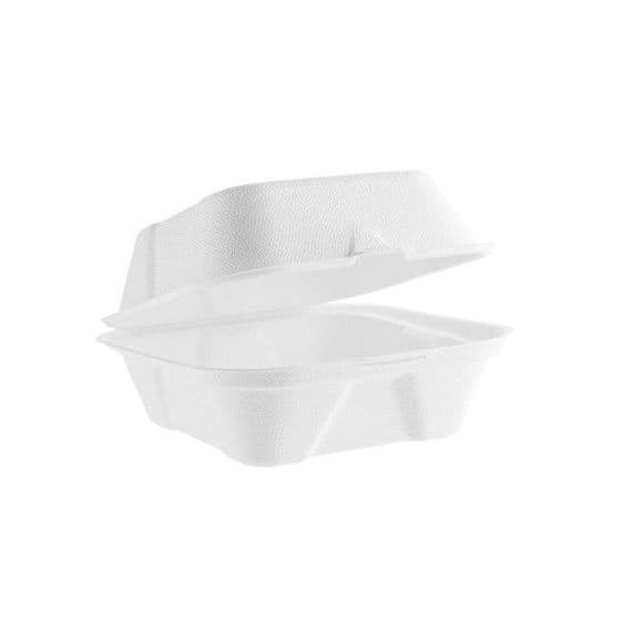 N1 Standard Sugarcane Biodegradable Compostable Burger Boxes 5