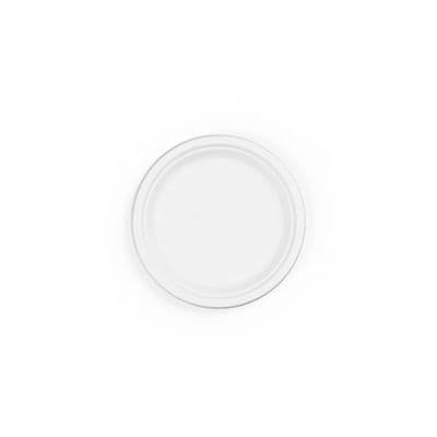 N1 Standard Sugarcane Biodegradable Compostable Disposable Round Plates 7