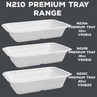 N1 Standard Sugarcane Compostable Biodegradable Chip Trays x 50