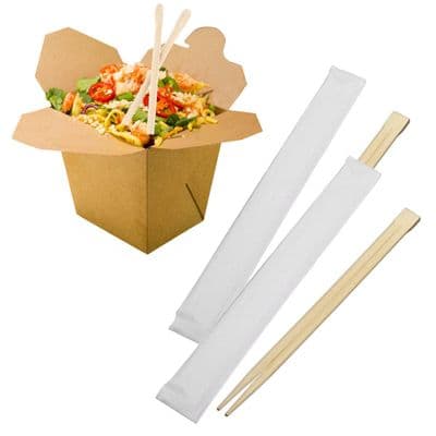 N1 Wood Wrapped Compostable Wrapped Chopsticks 8