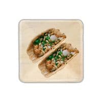 N10 Palm Leaf Square Biodegradable Plates 10