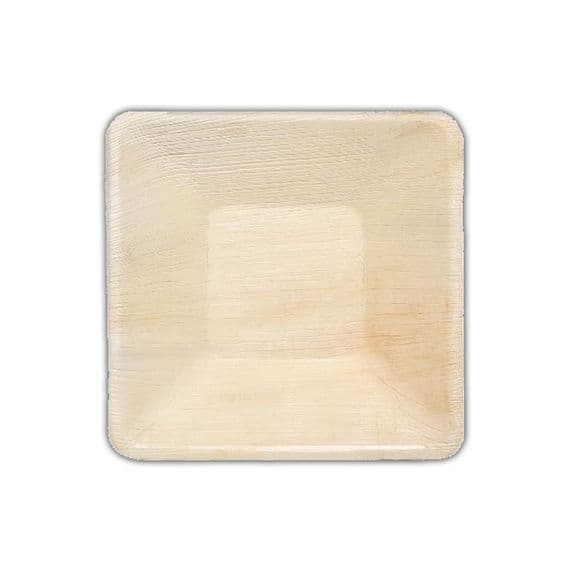 N10 Palm Leaf Square Biodegradable Plates 10