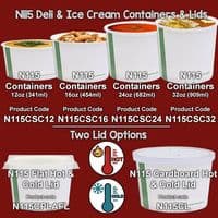 N115 Bulk CPLA Biodegradable Compostable Hot & Cold Flat Lids 115mm x 500