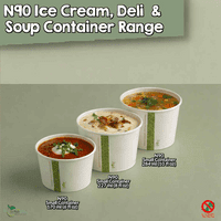 N115 Compostable Soup & Ice Cream Container Lid Range | 12 to 32oz | Pack of 25 to 50