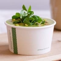 N115 Enviroware Compostable Soup & Ice Cream Container & Lids 16oz