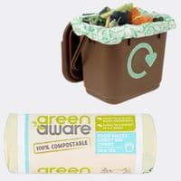 N12 Greenaware Premium Compostable Food Waste Caddy Bags 7-12L